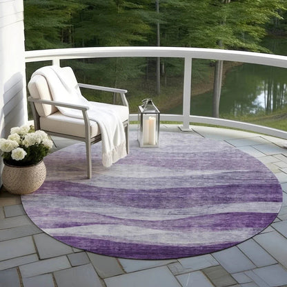 Louisa Purple Washable Indoor - Outdoor Rug - LOOMLAN - LOOMLAN Rugs - Outdoor Rugs