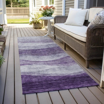 Louisa Purple Washable Indoor - Outdoor Rug - LOOMLAN - LOOMLAN Rugs - Outdoor Rugs