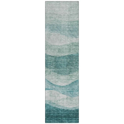 Louisa Seafoam Washable Indoor - Outdoor Rug - LOOMLAN - LOOMLAN Rugs - Outdoor Rugs