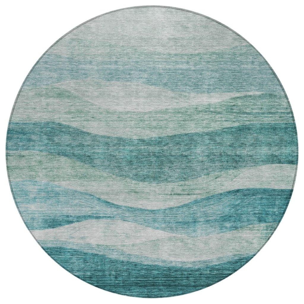 Louisa Seafoam Washable Indoor - Outdoor Rug - LOOMLAN - LOOMLAN Rugs - Outdoor Rugs