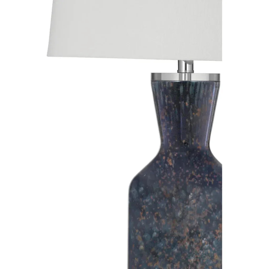 Loundes Blue Art Glass Table Lamp - LOOMLAN - Bassett Mirror - Table Lamps