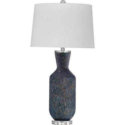 Loundes Blue Art Glass Table Lamp - LOOMLAN - Bassett Mirror - Table Lamps