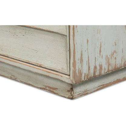 Louvered Sideboard Sage Cabinet For Living Room - LOOMLAN - Sarreid - Sideboards