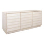Louvered Sideboard Whitewash Cabinet For Living Room - LOOMLAN - Sarreid - Sideboards