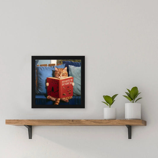 Love Language Red Framed Wall Art