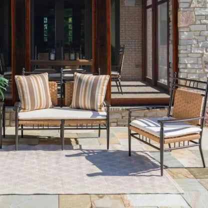 Low Country 3-Seat Garden Bench-Outdoor Benches-Lloyd Flanders-LOOMLAN