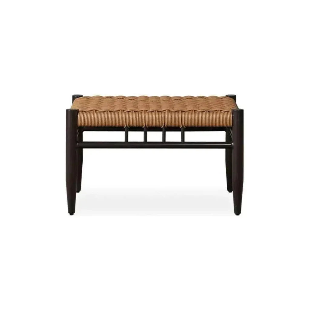 Low Country Cushionless Small Ottoman-Outdoor Ottomans-Lloyd Flanders-LOOMLAN