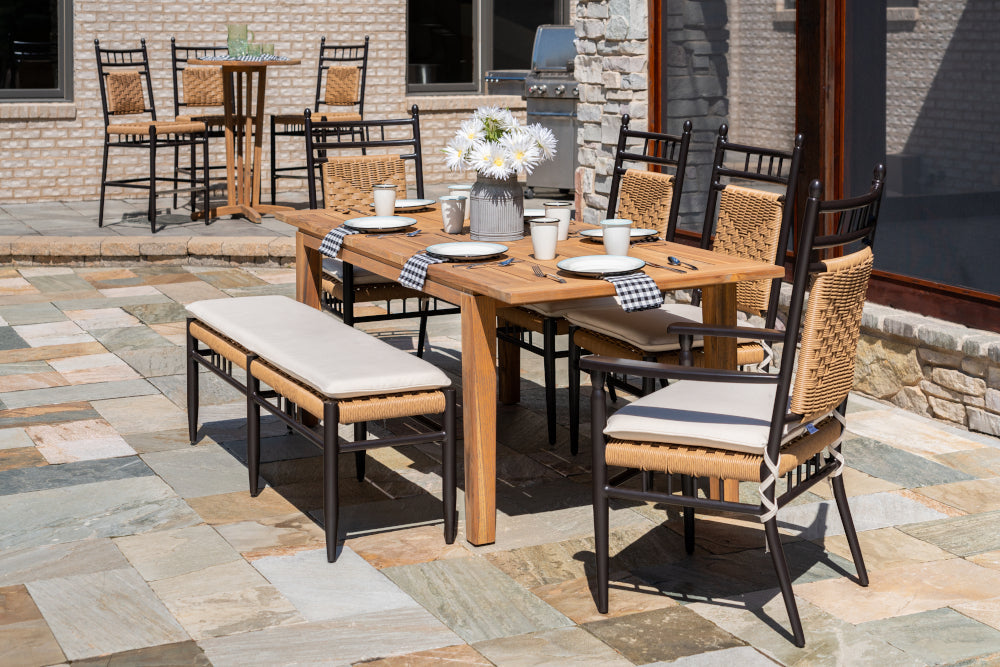 Low Country Dining Armchair Premium Wicker Furniture-Outdoor Dining Chairs-Lloyd Flanders-LOOMLAN