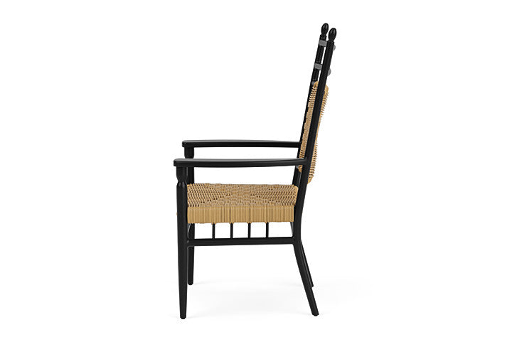 Low Country Dining Armchair Premium Wicker Furniture-Outdoor Dining Chairs-Lloyd Flanders-LOOMLAN