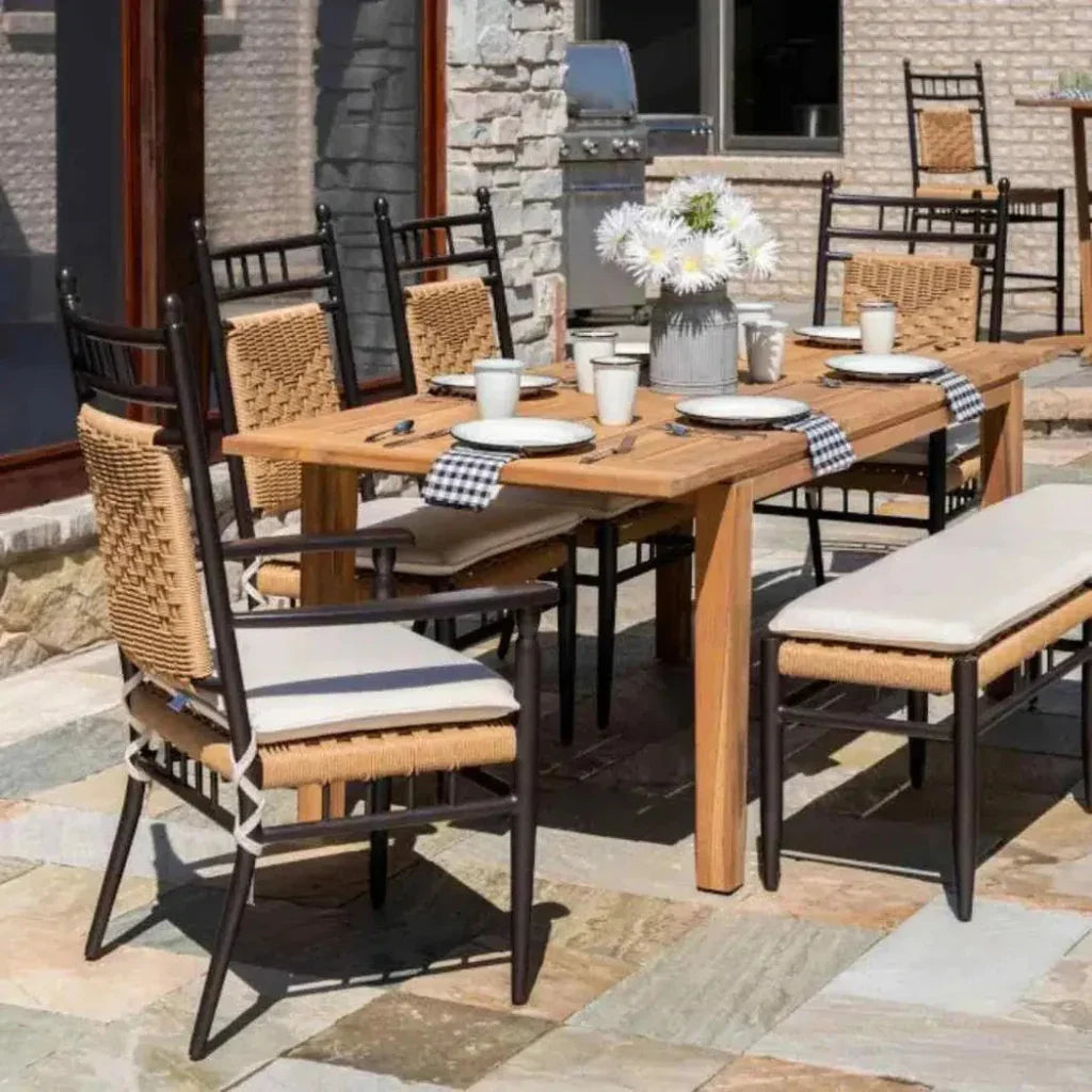Low Country Dining Chair Premium Wicker Furniture-Outdoor Dining Chairs-Lloyd Flanders-LOOMLAN