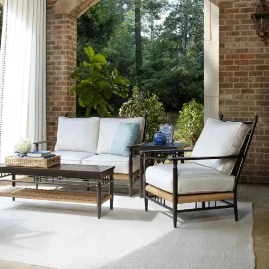Low Country Loveseat Premium Wicker Furniture - LOOMLAN - Lloyd Flanders - Outdoor Sofas & Loveseats