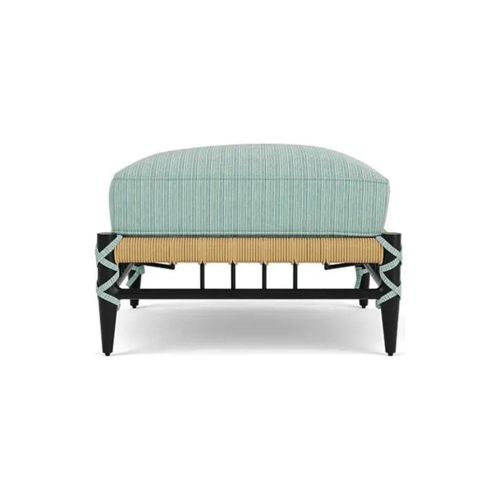 Low Country Ottoman Premium Wicker Furniture-Outdoor Ottomans-Lloyd Flanders-LOOMLAN