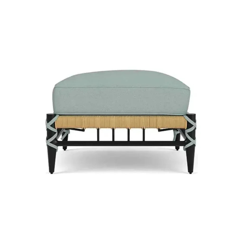 Low Country Ottoman Premium Wicker Furniture-Outdoor Ottomans-Lloyd Flanders-LOOMLAN