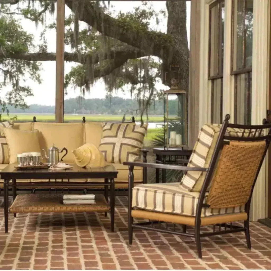 Low Country Sofa Premium Wicker Furniture - LOOMLAN - Lloyd Flanders - Outdoor Sofas & Loveseats