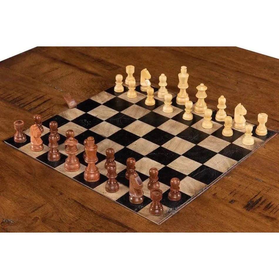 Low Game Table With Four Stools-Game Tables-Sarreid-LOOMLAN