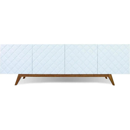 Low Profile White TV Stand DiamondCabinet - LOOMLAN - Victor Betancourt - Sideboards