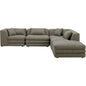 Lowtide Dream Performance Fabric Modular Sectional-Modular Sofas-Moe's Home-Grey-LOOMLAN
