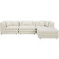 Lowtide Performance Fabric Lounge Modular Sectional-Modular Sofas-Moe's Home-Warm White-LOOMLAN