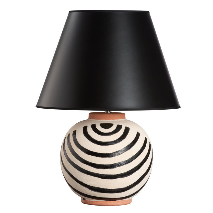 Luca Hand Painted Terracotta Table Lamp