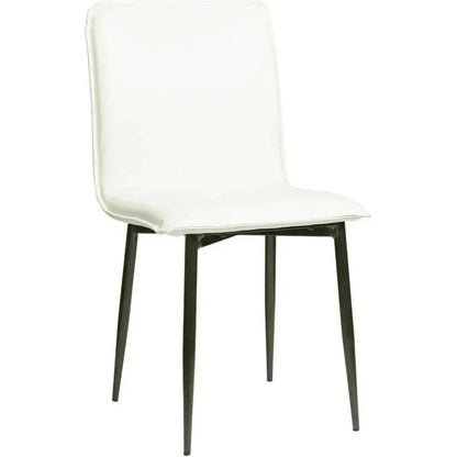 Luca Leather Armless Dining Chair 2PC - LOOMLAN - LH Imports - Dining Chairs