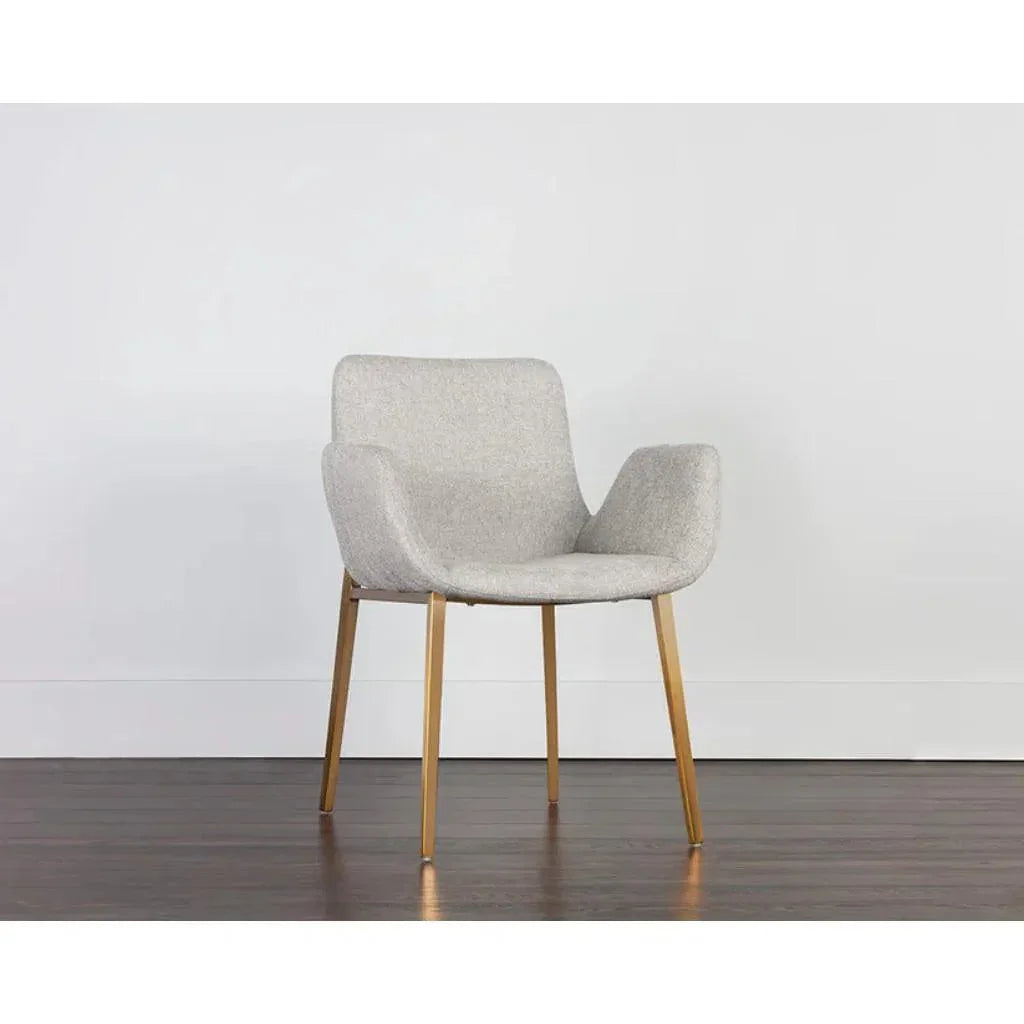 Lucano Fabric Dining Armchair - LOOMLAN - SUNPAN - Dining Chairs