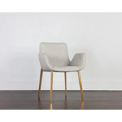 Lucano Fabric Dining Armchair - LOOMLAN - SUNPAN - Dining Chairs