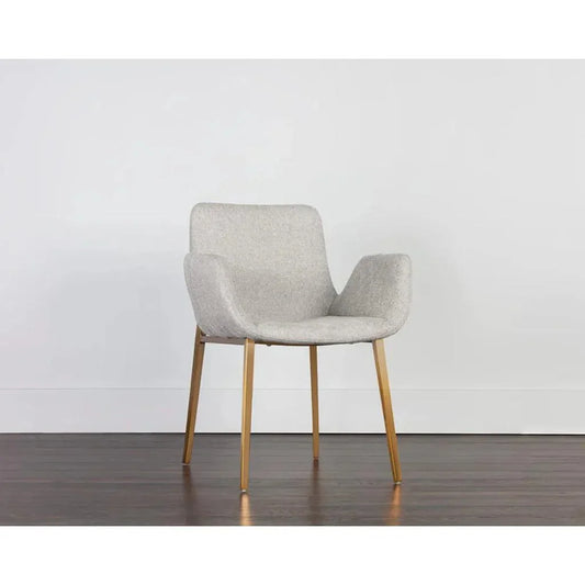 Lucano Fabric Dining Armchair - LOOMLAN - SUNPAN - Dining Chairs