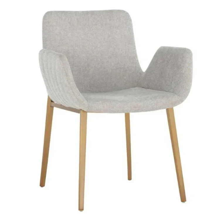 Lucano Fabric Dining Armchair - LOOMLAN - SUNPAN - Dining Chairs