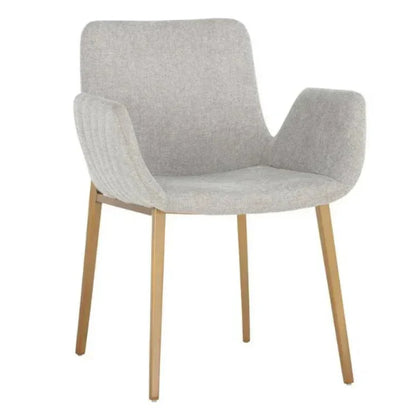 Lucano Fabric Dining Armchair - LOOMLAN - SUNPAN - Dining Chairs