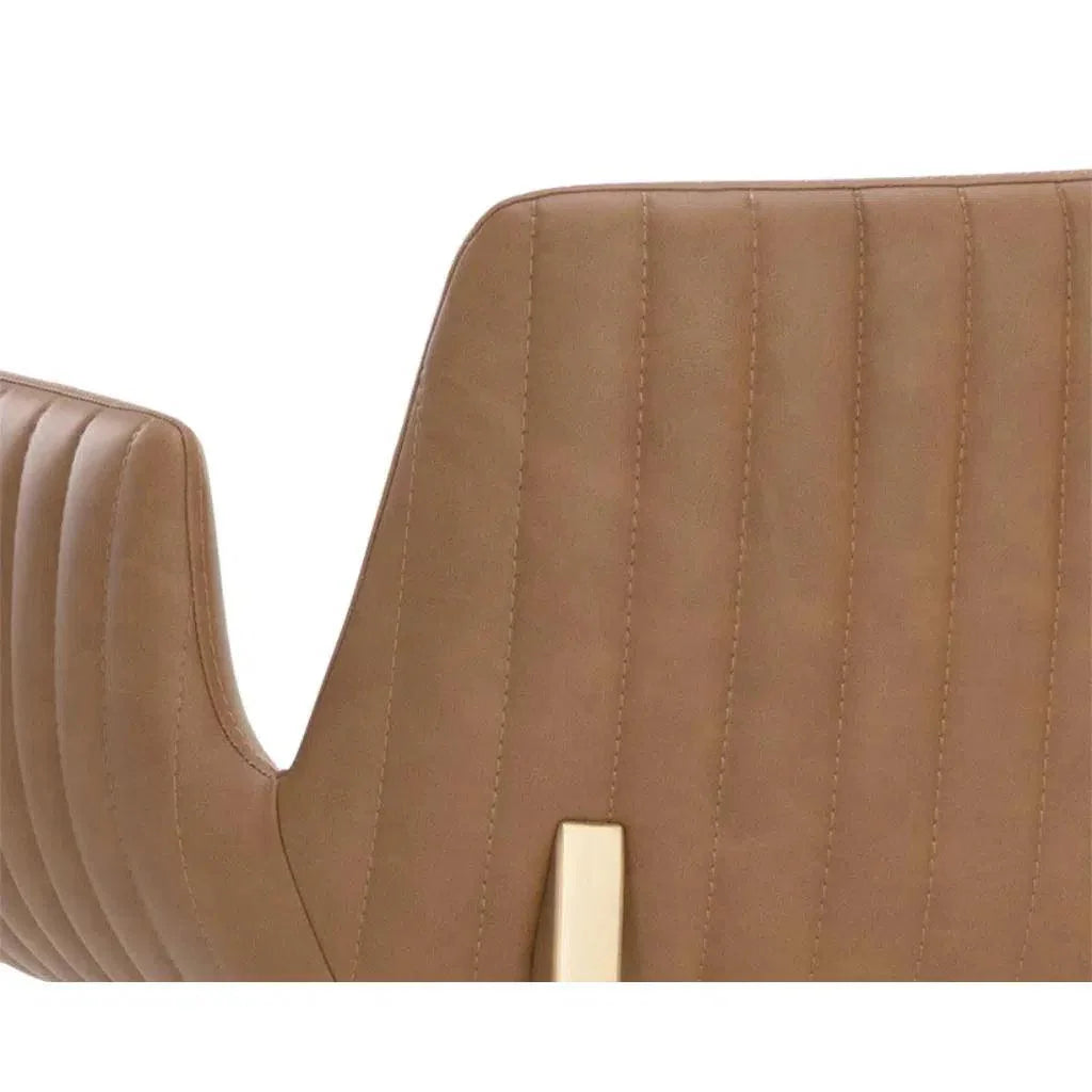 Lucano Leather Barstool - LOOMLAN - SUNPAN - Bar Stools