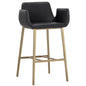 Lucano Leather Barstool - LOOMLAN - SUNPAN - Bar Stools