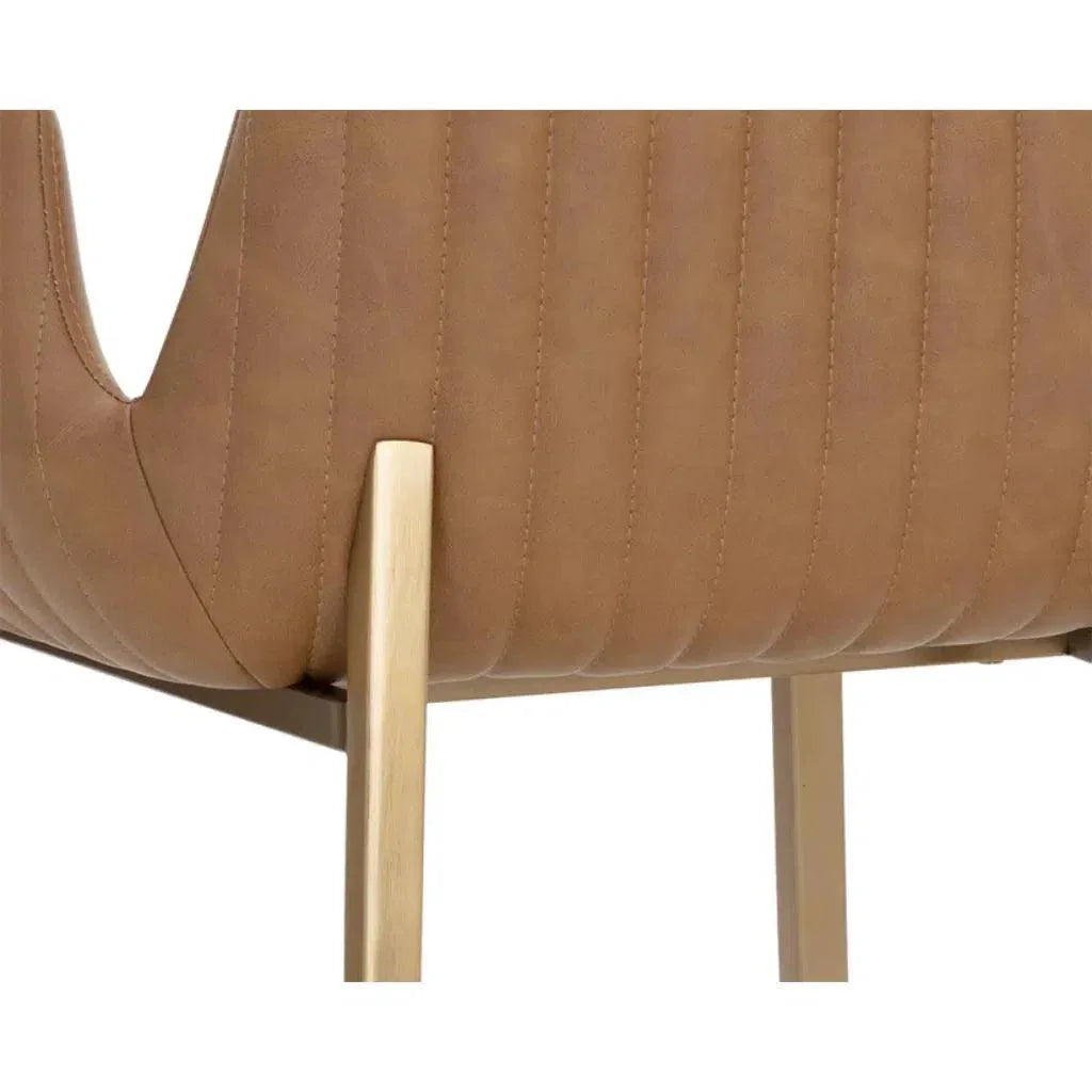 Lucano Leather Counter Stool - LOOMLAN - SUNPAN - Counter Stools