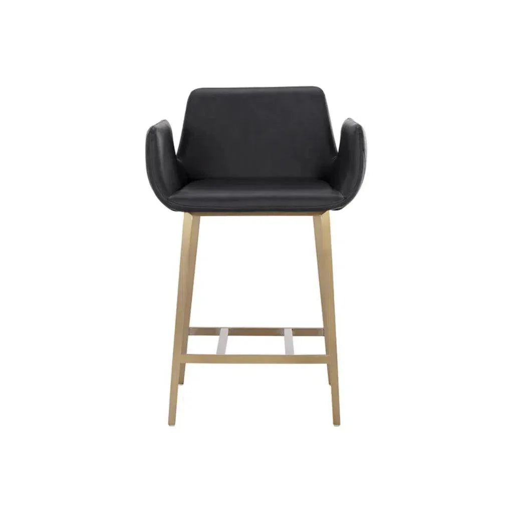 Lucano Leather Counter Stool - LOOMLAN - SUNPAN - Counter Stools