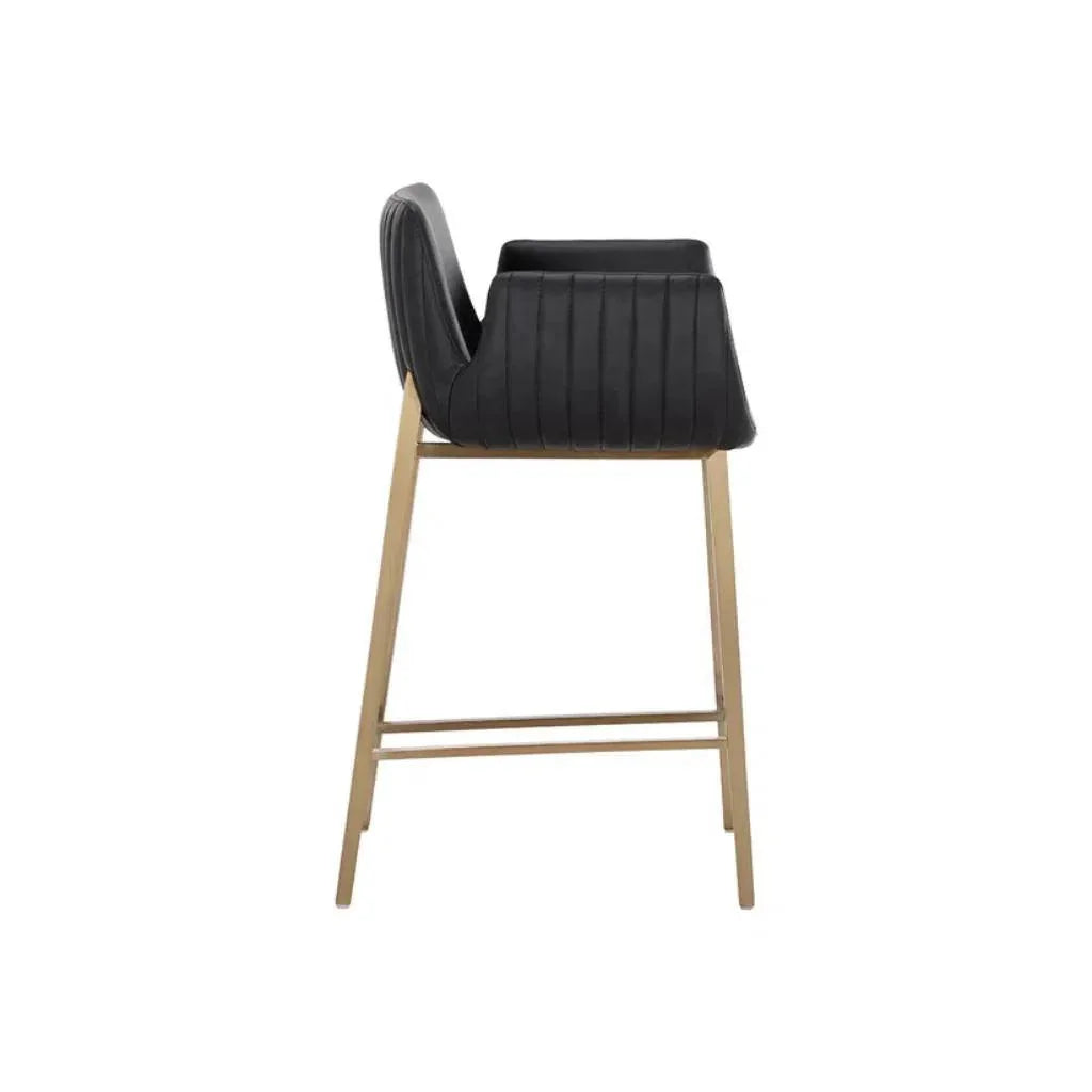 Lucano Leather Counter Stool - LOOMLAN - SUNPAN - Counter Stools