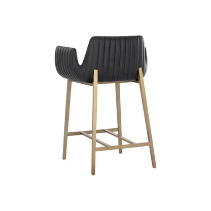 Lucano Leather Counter Stool - LOOMLAN - SUNPAN - Counter Stools