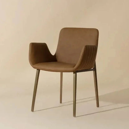 Lucano Leather Dining Armchair - LOOMLAN - SUNPAN - Dining Chairs