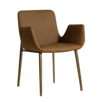 Lucano Leather Dining Armchair - LOOMLAN - SUNPAN - Dining Chairs
