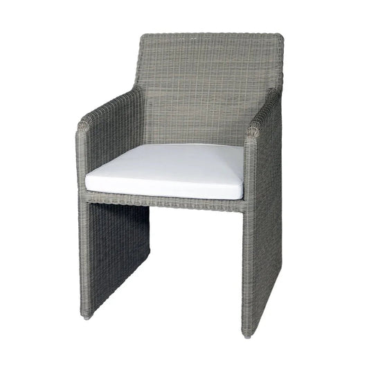Lucas Aluminum Framed Patio Dining Chair-Outdoor Dining Chairs-Artesia-LOOMLAN