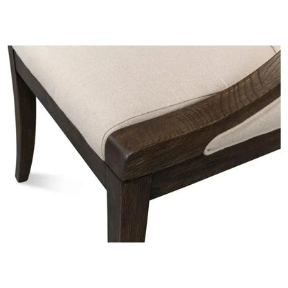 Lucas Dining Chairs Set of 2 Linen - LOOMLAN - Sarreid - Dining Chairs