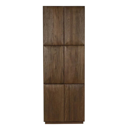 Lucas Wooden Brown Hutch - LOOMLAN - Noir - Etageres