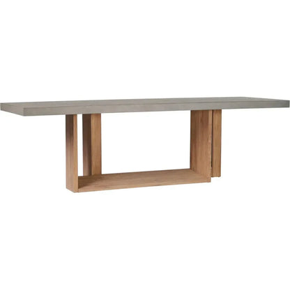 Lucca Outdoor Concrete Counter Table - Slate Gray-Outdoor Dining Tables-Seasonal Living-LOOMLAN