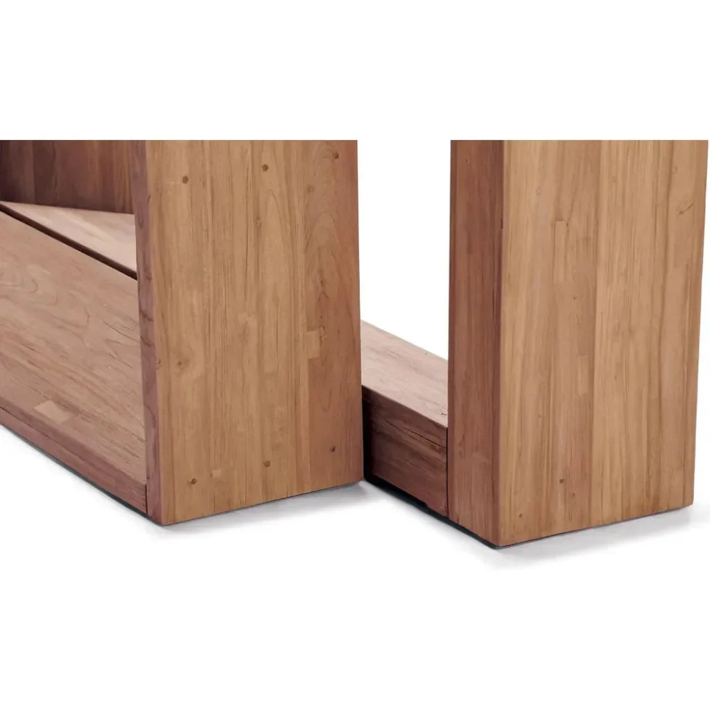 Lucca Outdoor Concrete Counter Table - Slate Gray-Outdoor Dining Tables-Seasonal Living-LOOMLAN