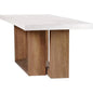Lucca Outdoor Concrete Counter Table - White Outdoor-Outdoor Dining Tables-Seasonal Living-LOOMLAN