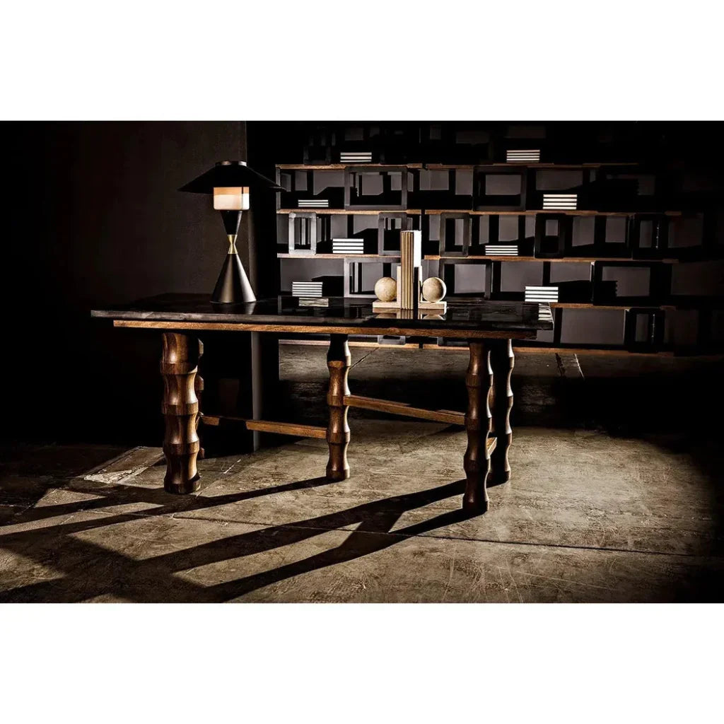 Lucia Black Steel Table Lamp - LOOMLAN - Noir - Table Lamps
