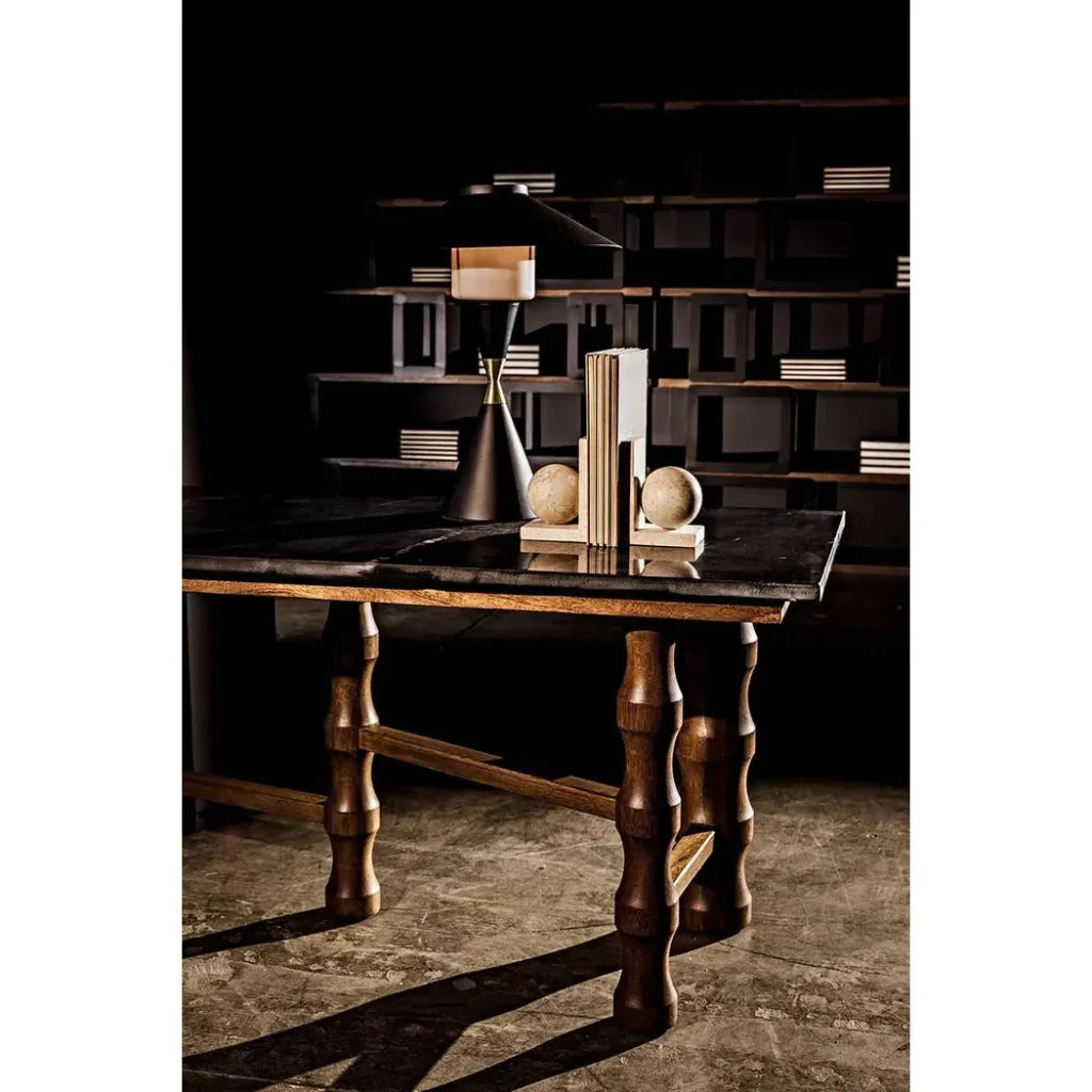 Lucia Black Steel Table Lamp - LOOMLAN - Noir - Table Lamps