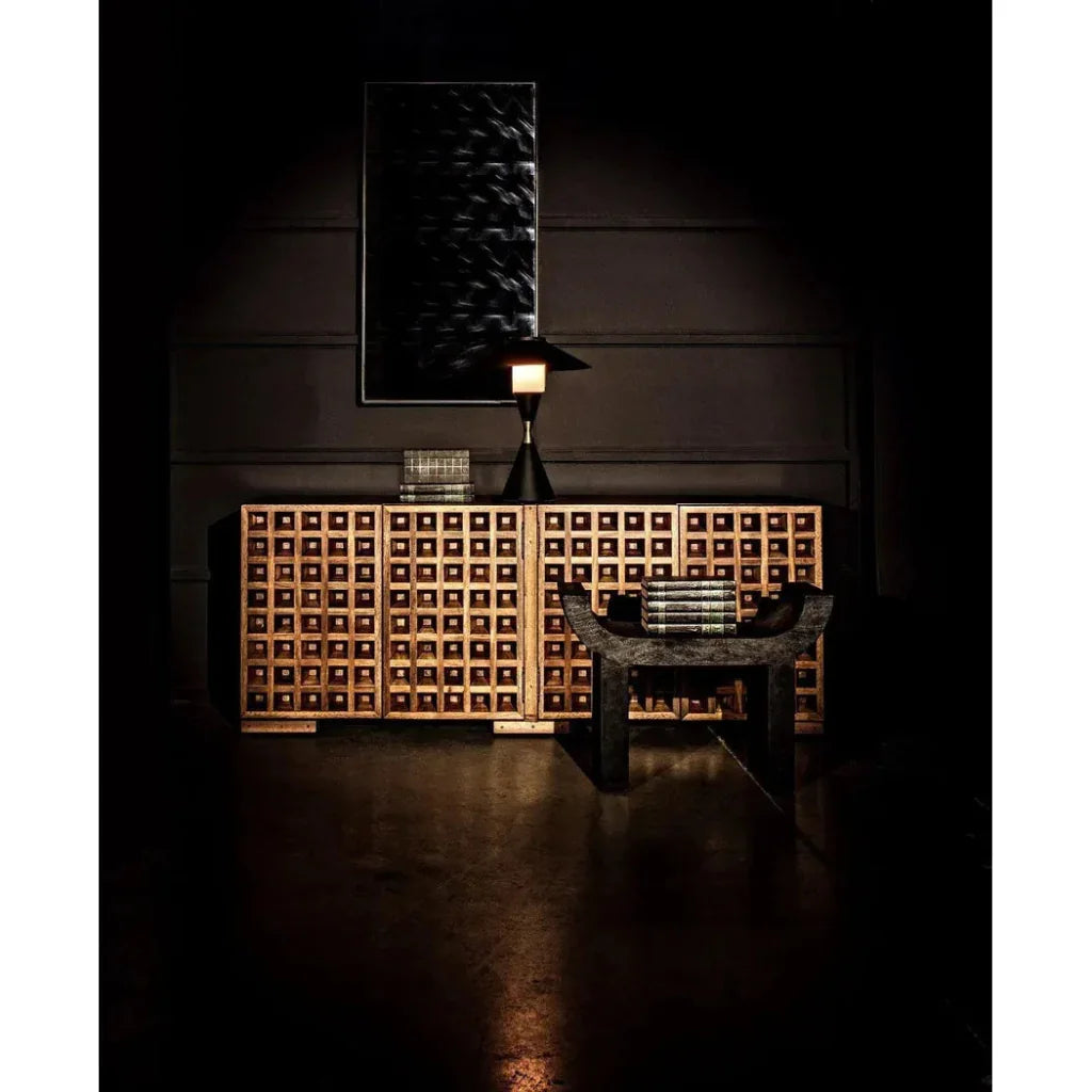 Lucia Black Steel Table Lamp - LOOMLAN - Noir - Table Lamps