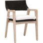 Lucia Fabric Armless Dining Chair - LOOMLAN - Essentials For Living - Dining Chairs