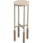 Lucia Iron Brown Round Accent Table - LOOMLAN - Bassett Mirror - Side Tables