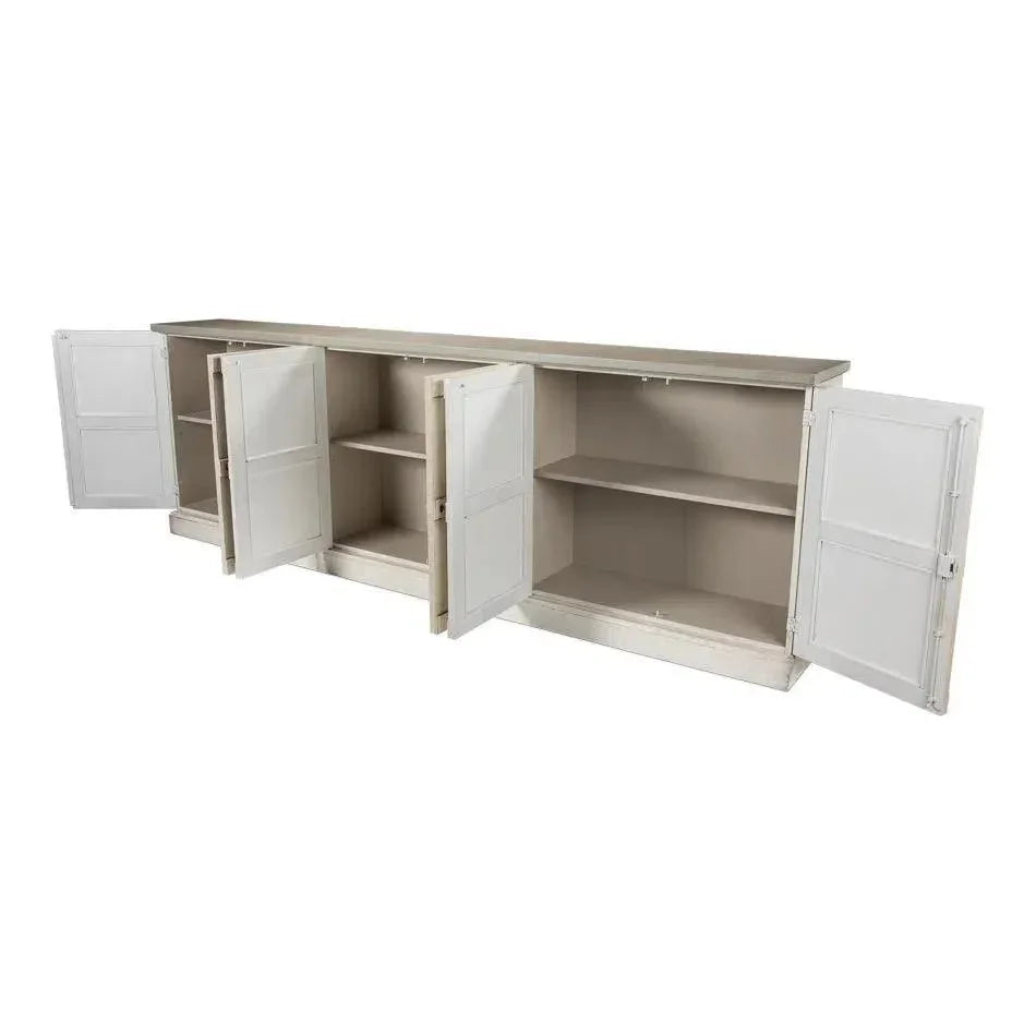 Luciana 6 Wood Door Buffet 112" - LOOMLAN - Sarreid - Sideboards