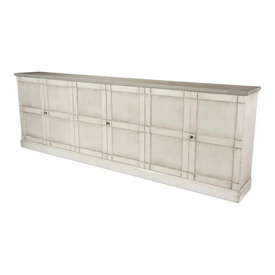 Luciana 6 Wood Door Buffet 112" - LOOMLAN - Sarreid - Sideboards